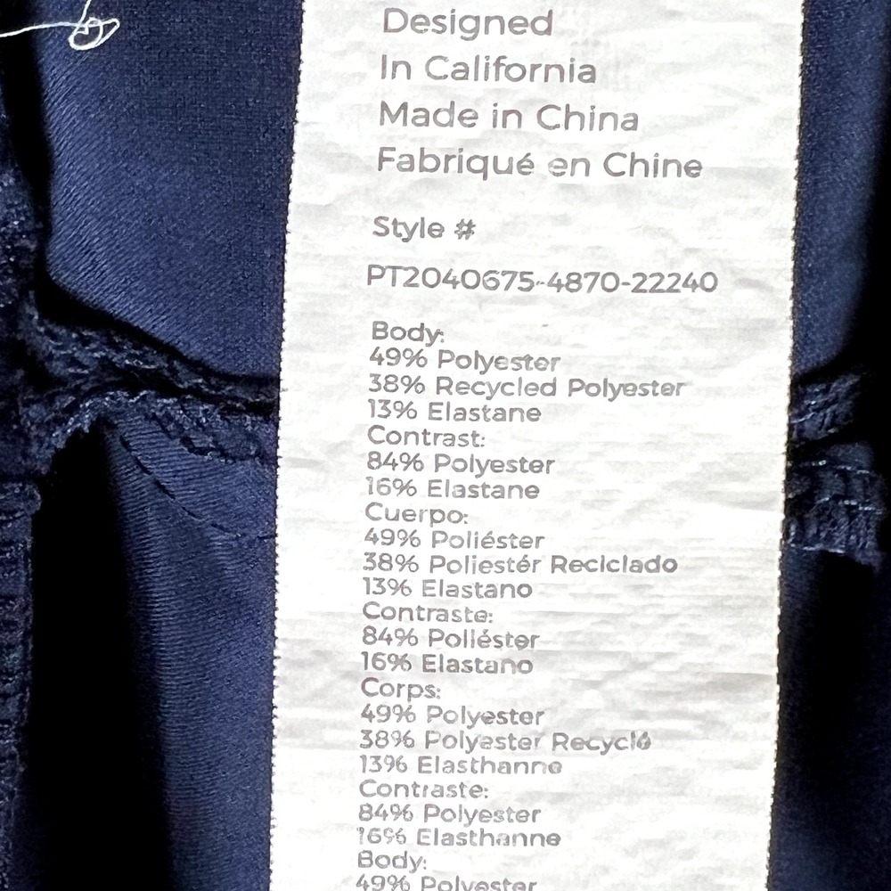 Fabletics The Only Pant Navy Blue Mens M (31x29) Performance Lightweight Pants - Picture 10 of 12